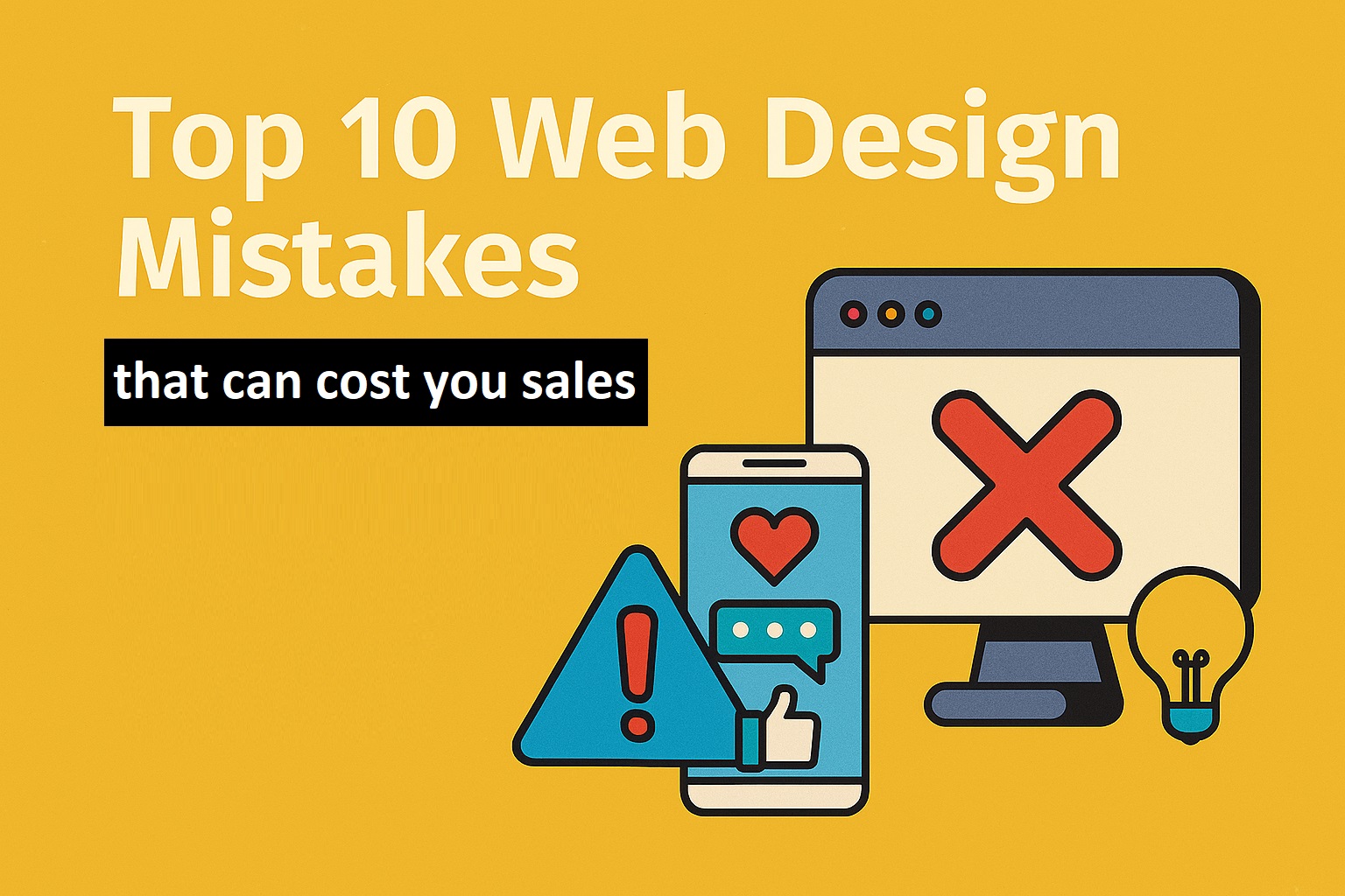 Top 10 Web Design Mistakes That Can Cost You Customers